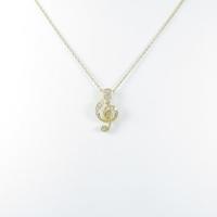 ポンテヴェキオ ト音記号 ダイヤモンドネックレス