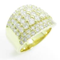 K18YG パヴェ ダイヤモンドリング30％引き