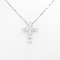 PT クロス ダイヤモンドネックレス