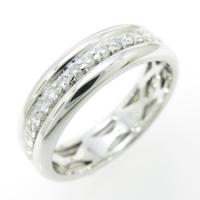 K18WG フルエタニティ ダイヤモンドリング