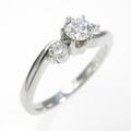 ロイヤル アッシャー ダイヤモンドリング 0．18ct・F・VS2
