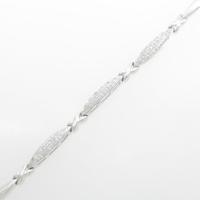 K14WG ダイヤモンドブレスレット