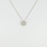 K18PG フラワー ダイヤモンドネックレス20％引き
