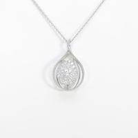 K18WG ダイヤモンドネックレス