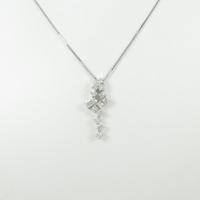 K18WG ダイヤモンドネックレス