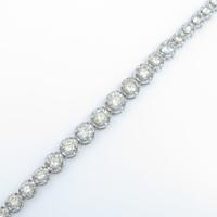 K18WG ダイヤモンドブレスレット