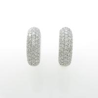 K18WG パヴェ ダイヤモンドピアス20％引き