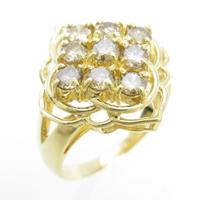 K18YG ダイヤモンドリング