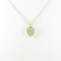 K18YG ハート ダイヤモンドネックレス10％引き