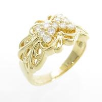 K18YG バタフライ ダイヤモンドリング