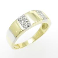 K18YG／PT ダイヤモンドリング