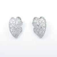 PT ハート ダイヤモンドピアス