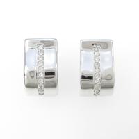 PT／K18WG ダイヤモンドピアス