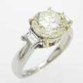 PT／K18YG ダイヤモンドリング 2．135ct・VLY・SI2・GOOD20％引き
