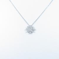 【リメイク】K18WG フラワー ダイヤモンドネックレス