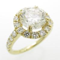 【リメイク】K18YG ダイヤモンドリング 2．025ct・L・SI1・GOOD