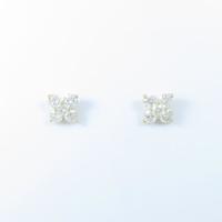 【リメイク】K18YG フラワー ダイヤモンドピアス10％引き