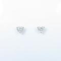 【リメイク】K18YG／ST ダイヤモンドピアス 0．405ct・0．433ct・H・SI2?I1・ハートシェイプ
