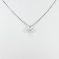 【リメイク】プラチナダイヤモンドネックレス 0．259ct・D・VS2・VERYGOOD