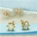 【送料無料】K18イエローゴールドダイヤモンドピアス0.20ct