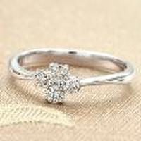 【送料無料】ジェムケリーK10ホワイトゴールドダイヤモンドリング