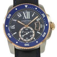カルティエ W2CA0008 カリブル・ドゥ・カルティエダイバー PGコンビ 自動巻