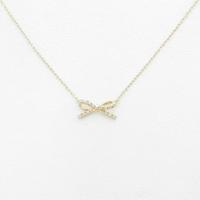 組曲 リボン ダイヤモンドネックレス