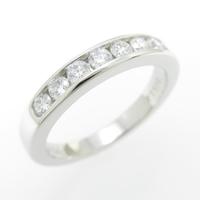 ティファニー ハーフサークル チャネルセッティング リング10％引き