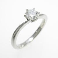 ロイヤル アッシャー ダイヤモンドリング 0．32ct・F・VS2