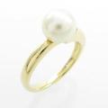 K18YG アコヤパールリング