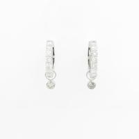 K14WG／K18WG 2WAY ダイヤモンドイヤリング