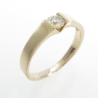 K18PG ソリティア ダイヤモンドリング