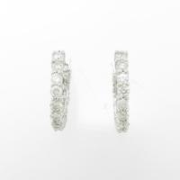 K18WG ダイヤモンドピアス