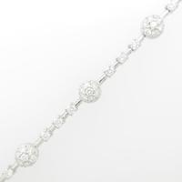 K18WG ダイヤモンドブレスレット