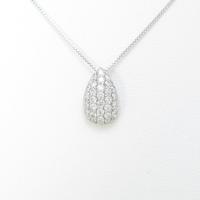 K18WG パヴェ ダイヤモンドネックレス