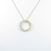 K18YG ダイヤモンドネックレス