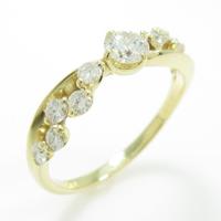 K18YG ダイヤモンドリング