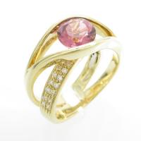 K18YG トルマリンリング