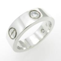 カルティエ ラブリング ハーフダイヤ10％引き