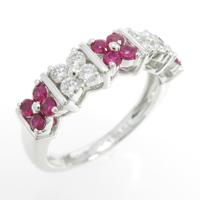 タサキ フラワー ルビーリング