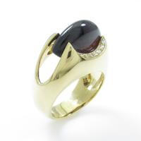 750YG ガーネットリング