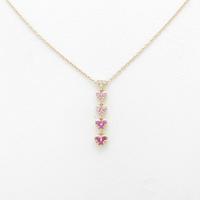 ポンテヴェキオ ハート カラーストーンネックレス