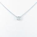 4゜C ソリティア ダイヤモンドネックレス
