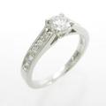 プラチナダイヤモンドリング 0．337ct・J・SI2・GOOD