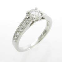 プラチナダイヤモンドリング 0．337ct・J・SI2・GOOD