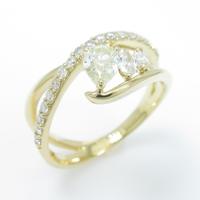 K18YG ダイヤモンドリング