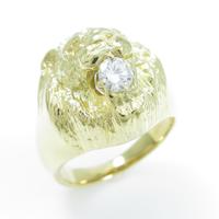 K18YG ライオン ダイヤモンドリング5％引き