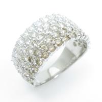 K18WG パヴェ ダイヤモンドリング