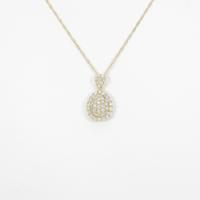 K18YG パヴェ ダイヤモンドネックレス