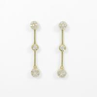 K18YG ダイヤモンドピアス